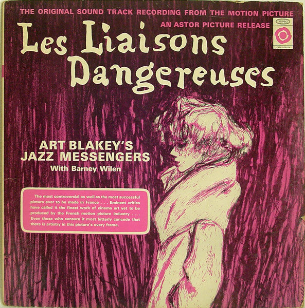Soundtrack / Art Blakey - Les Liaisons Dangereuses LP