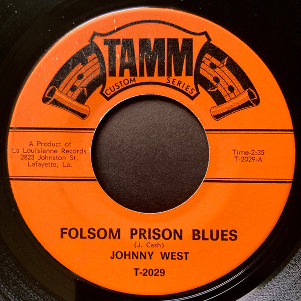 Johnny West - Folsom Prison Blues / I Don't Care At All 7"