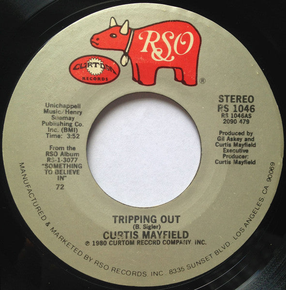 Curtis Mayfield - Tripping Out / Never Stop Loving Me 7"