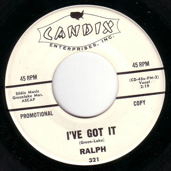 Ralph – I've Got It / Rugged Ralph The Rapid Rabbit Runner 7"