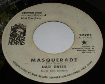 Dan Greer – Masquerade 7"