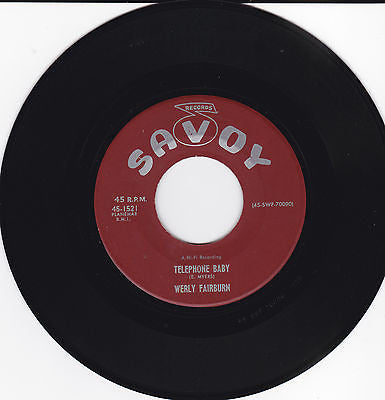 Werly Fairburn – Telephone Baby 7"
