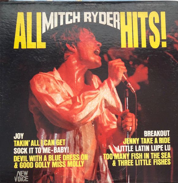 Mitch Ryder - All Mitch Ryder Hits! LP