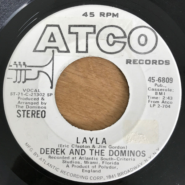 Derek And The Dominos – Layla (Unofficial Release) 7"