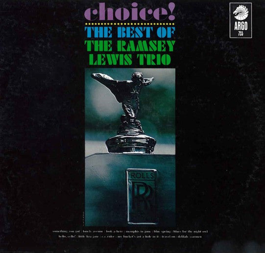 The Ramsey Lewis Trio - Choice! The Best Of... LP