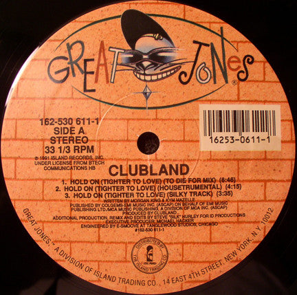 Clubland - Hold On (Tighter To Love) 12"