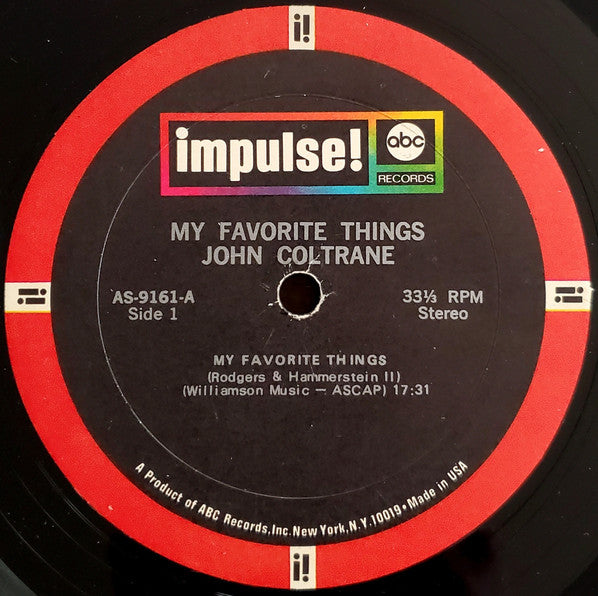 John Coltrane – Selflessness Featuring My Favorite Things (1968 Pressing) LP