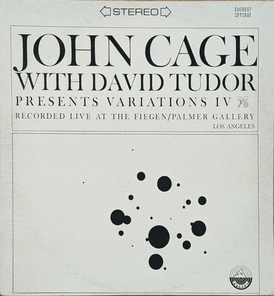 John Cage / David Tudor - Variations IV LP