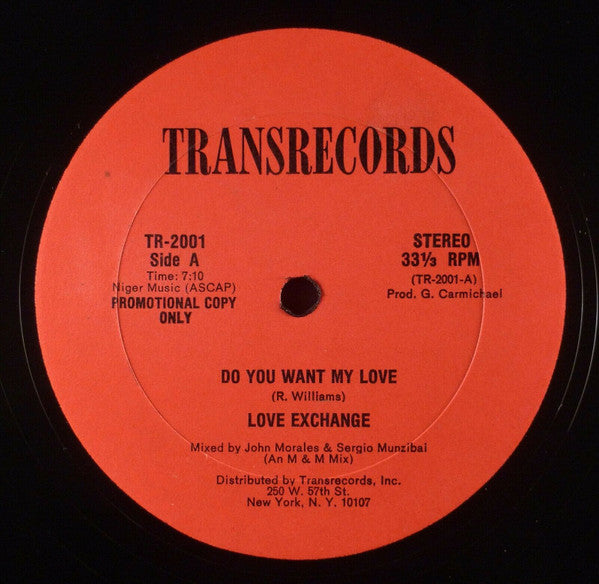 Love Exchange - Do You Want My Love (Promo) 12"