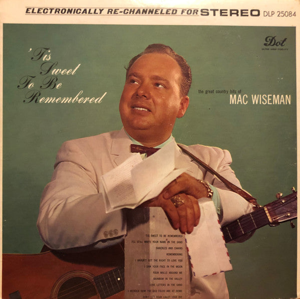 Mac Wiseman – 'Tis Sweet To Be Remembered LP