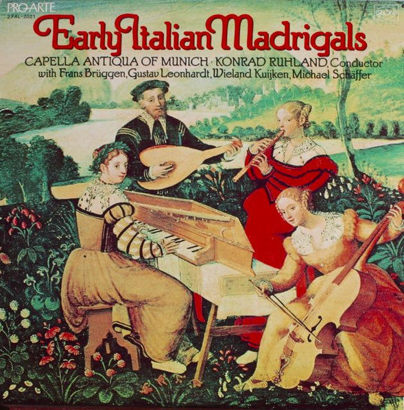 Capella Antiqua of Munich - Early Italian Madrigals 2LP