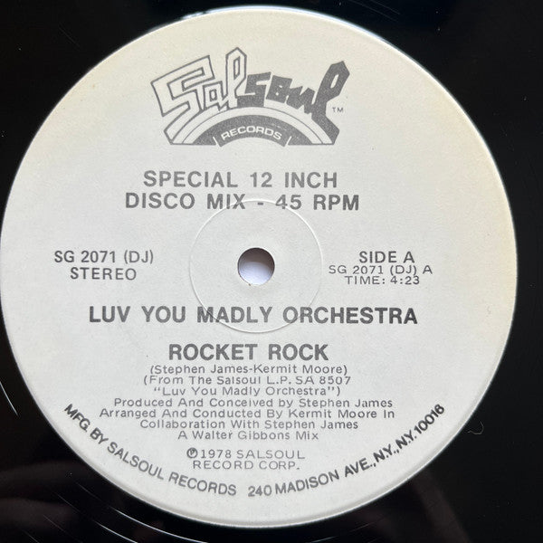 Luv You Madly Orchestra – Rocket Rock / Moon Maiden (Promo) 12"