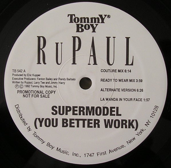 RuPaul - Supermodel (You Better Work) 12"