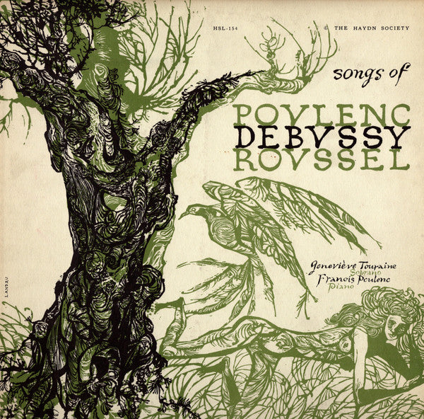 Geneviève Touraine / Francis Poulenc – Songs Of Poulenc, Debussy, Roussel LP
