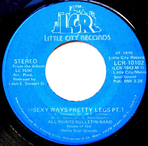 All Points Bulletin Band – Sexy Ways-Pretty Legs 7"