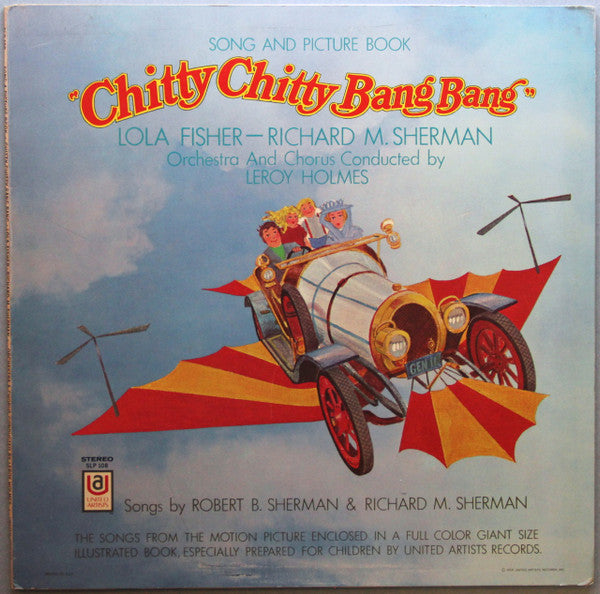 Lola Fisher / Richard M. Sherman Orchestra – Song And Picture Book Of Chitty Chitty Bang Bang LP