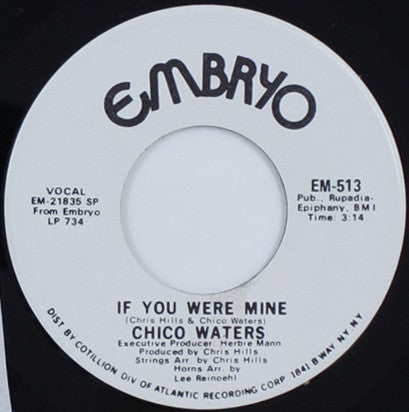 Chris Hills / Chico Waters – Sweet Joanne / If You Were Mine 7"