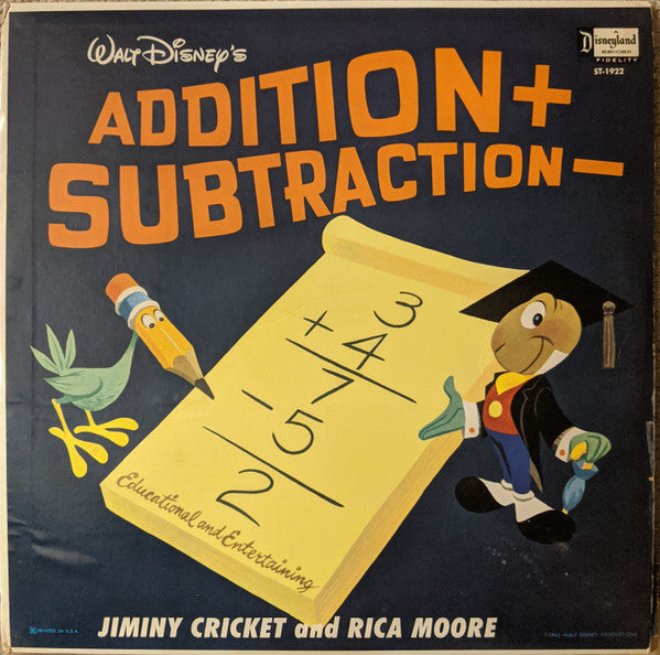 Jiminy Cricket And Rica Moore – Addition And Subtraction LP