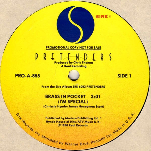 Pretenders - Brass In Pocket (I'm Special) LP