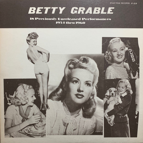 Betty Grable – Betty Grable 18 Previously Unreleased Performances 1934-1960 LP