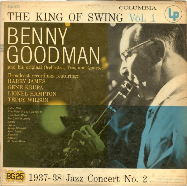Benny Goodman – The King Of Swing Vol. 1 (1937-38 Jazz Concert No. 2) LP
