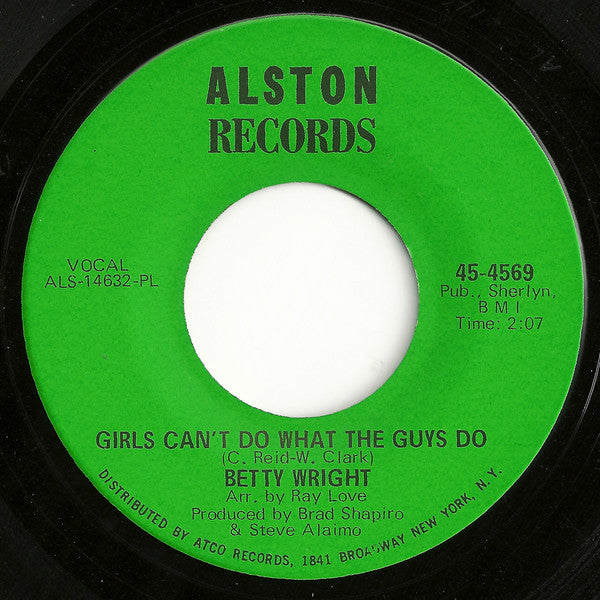 Betty Wright – Girls Can't Do What The Guys Do (PL - Plastic Products Pressing) 7"