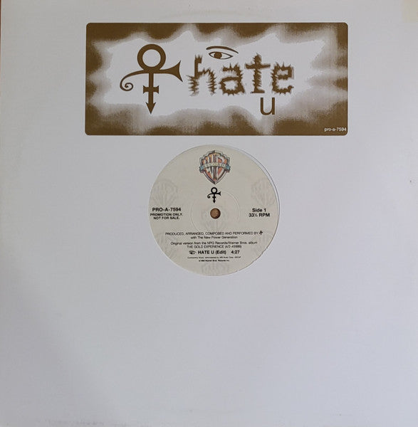 Prince – I Hate U (Promo) 12"