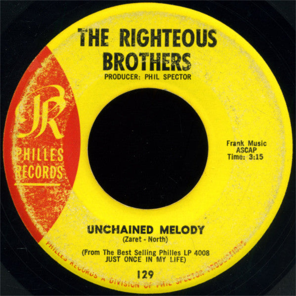 The Righteous Brothers – Unchained Melody / Hung On You 7"