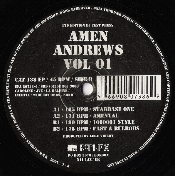 Amen Andrews – Vol 01 12"