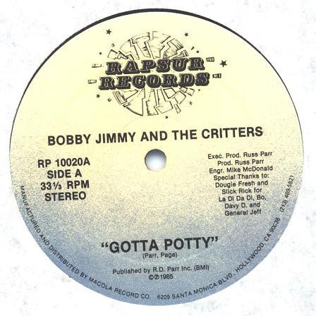 Bobby Jimmy And The Critters – Gotta Potty / My Computer Is Down 12"