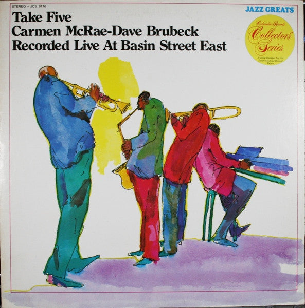 Carmen McRae / Dave Brubeck – Take Five (Recorded Live At Basin Street East) LP