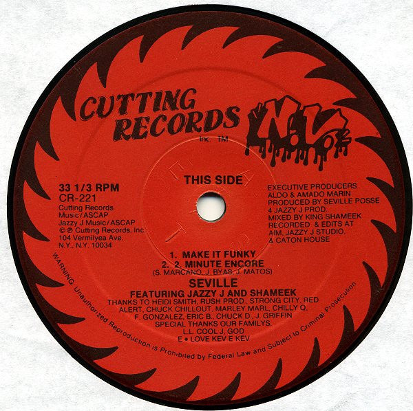 Seville Featuring Jazzy J And Shameek – Make It Funky 12"