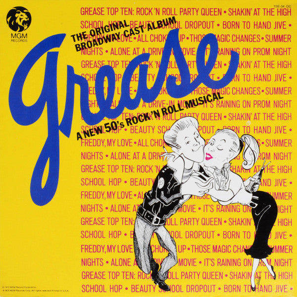 Original Broadway Cast - Grease LP