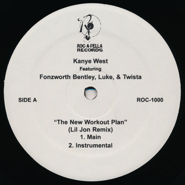 Kanye West Featuring Fonzworth Bentley, Luke , & Twista – The New Workout Plan (Lil Jon Remix) 12"