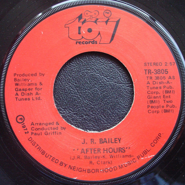 J.R. Bailey - After Hours 7"