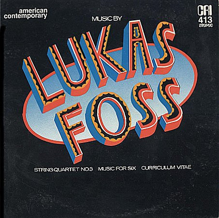 Lukas Foss – Music By Lukas Foss LP