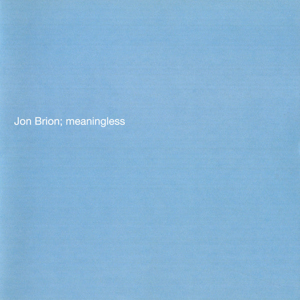 Jon Brion – Meaningless CD