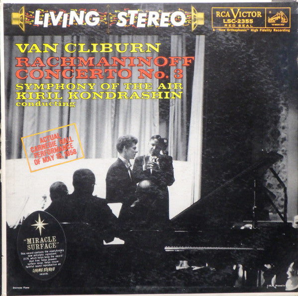 Rachmaninoff / Van Cliburn - Symphony Of The Air / Concerto No. 3 LP