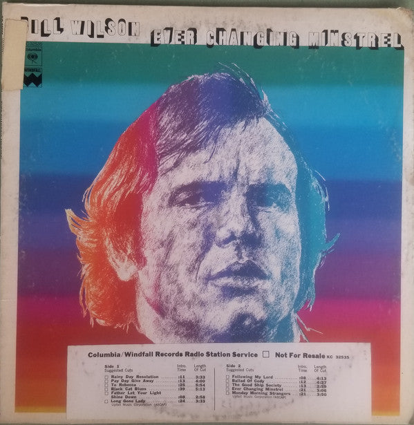 Bill Wilson - Ever Changing Minstrel LP