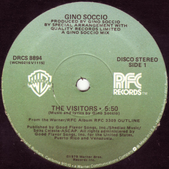 Gino Soccio – The Visitor 12"