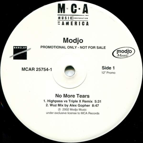 Modjo – No More Tears (Promo) 12"