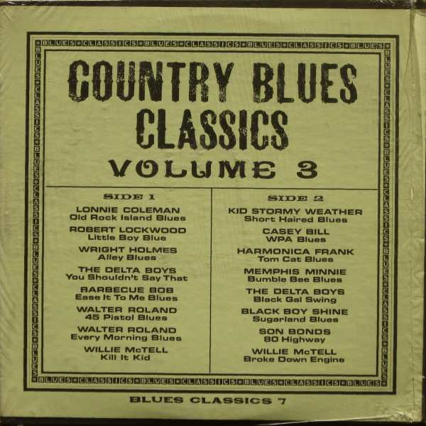 Various - Country Blues Classics Vol. 3 LP
