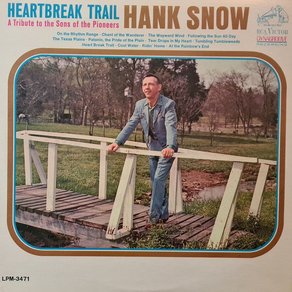 Hank Snow – Heart Break Trail - A Tribute To The Sons Of The Pioneers MONO LP