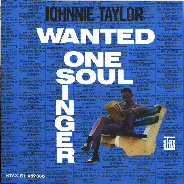 Johnnie Taylor – Wanted One Soul Singer (VMP, MONO) LP