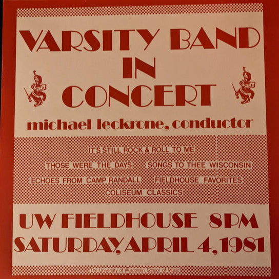 University Of Wisconsin Varsity Band – Varsity Band in Concert LP