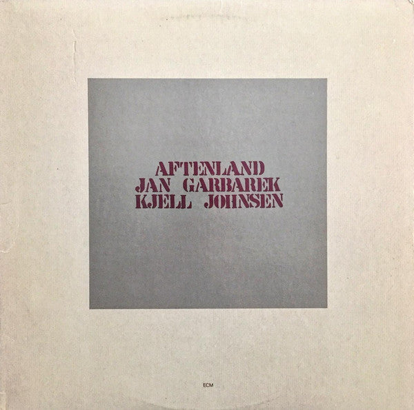 Jan Garbarek / Kjell Johnsen - Aftenland LP