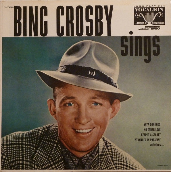 Bing Crosby – Bing Crosby Sings LP
