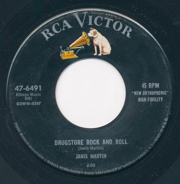 Janis Martin – Drugstore Rock And Roll / Will You, Willyum 7"