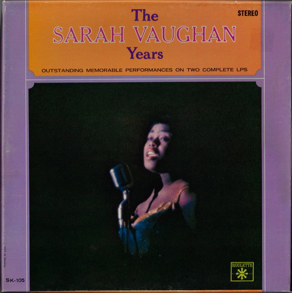 Sarah Vaughan – The Sarah Vaughan Years 2LP Boxset