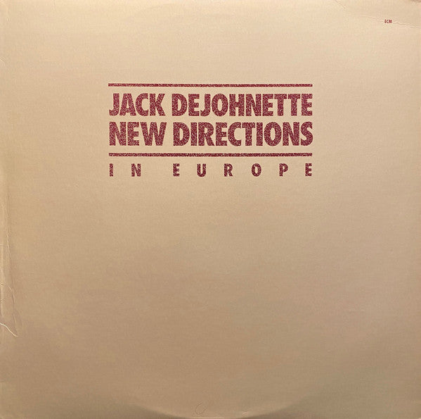 Jack DeJohnette – New Directions In Europe LP